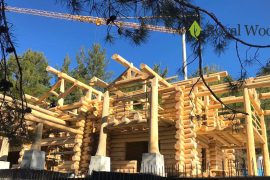 Производство деревянного дома площадью 500м² для заказчика из Кипра